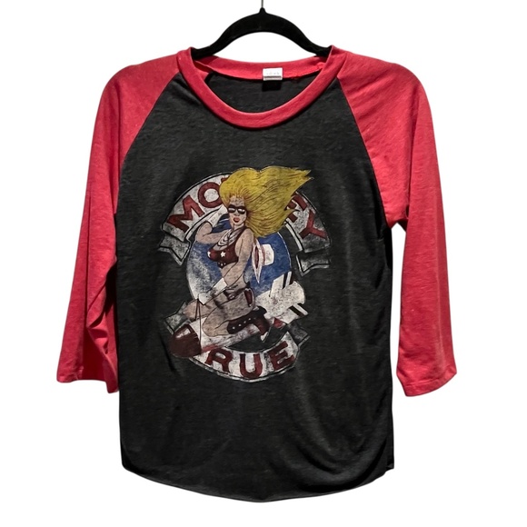 BUNNY BRAND Women's Motley Crue Concert Tour Girls Girls Girls 1987-1988 Raglan - Picture 2 of 7